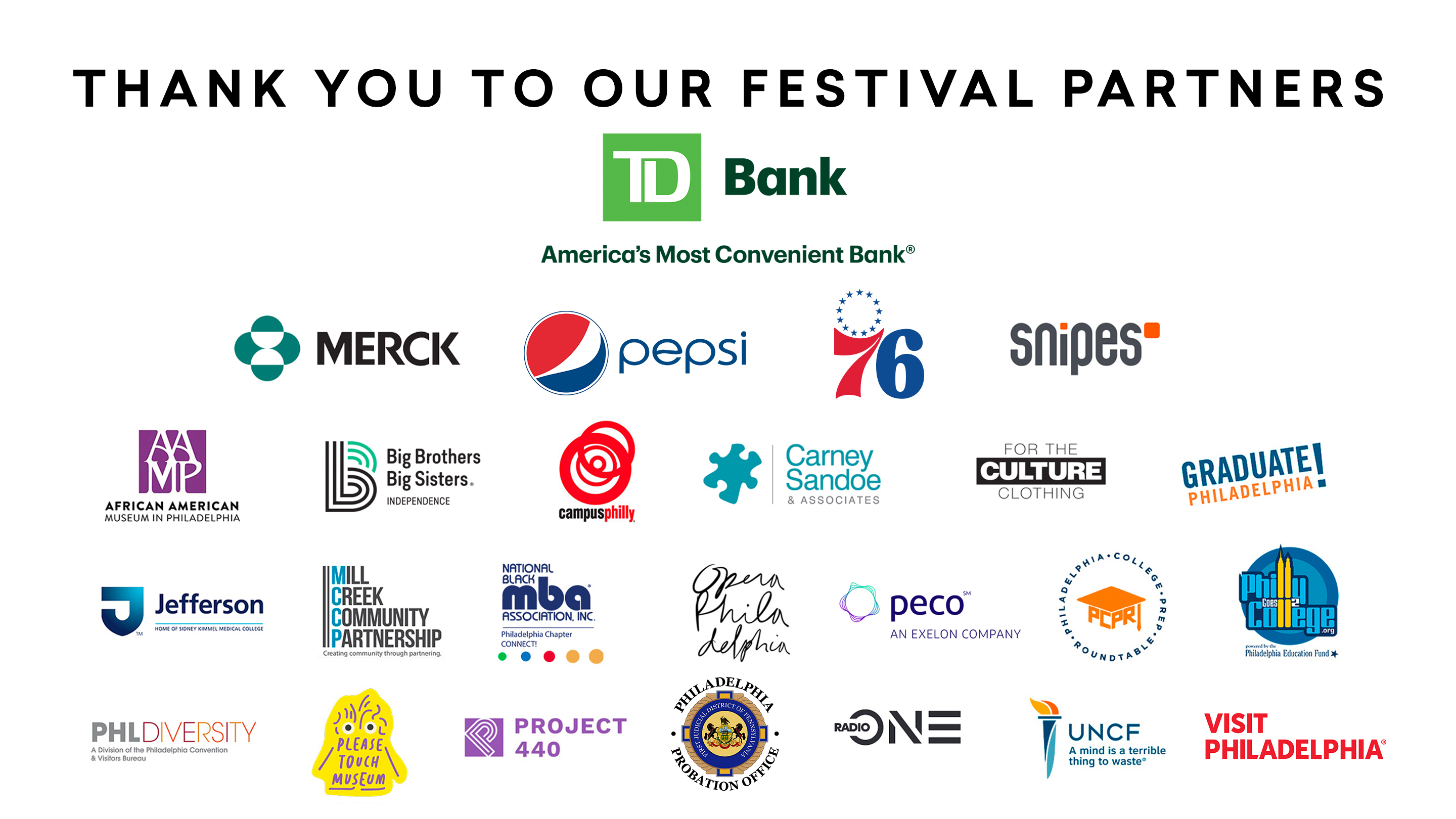 Thank you to our HBCU Festival Partners!