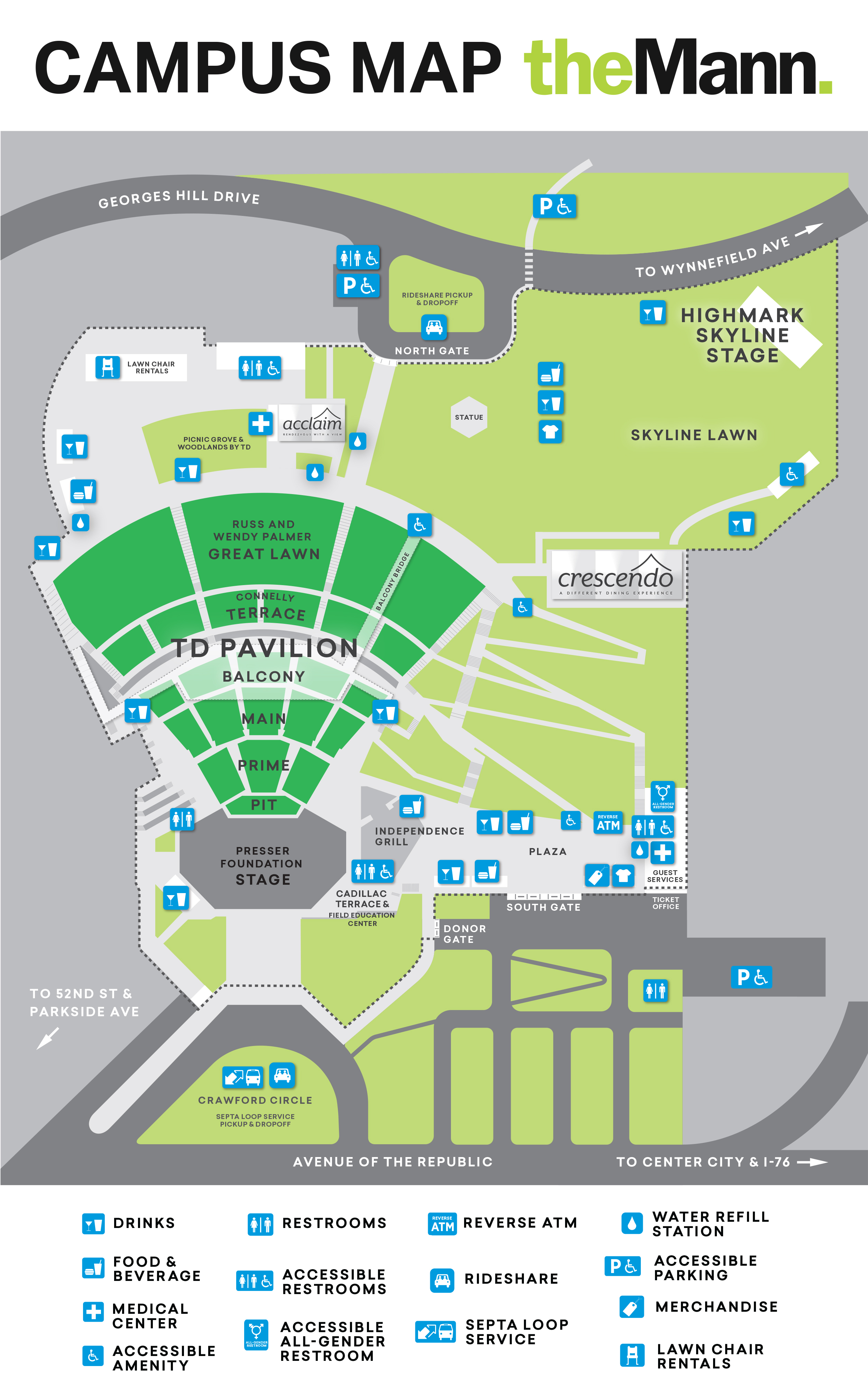 Mann Campus Map