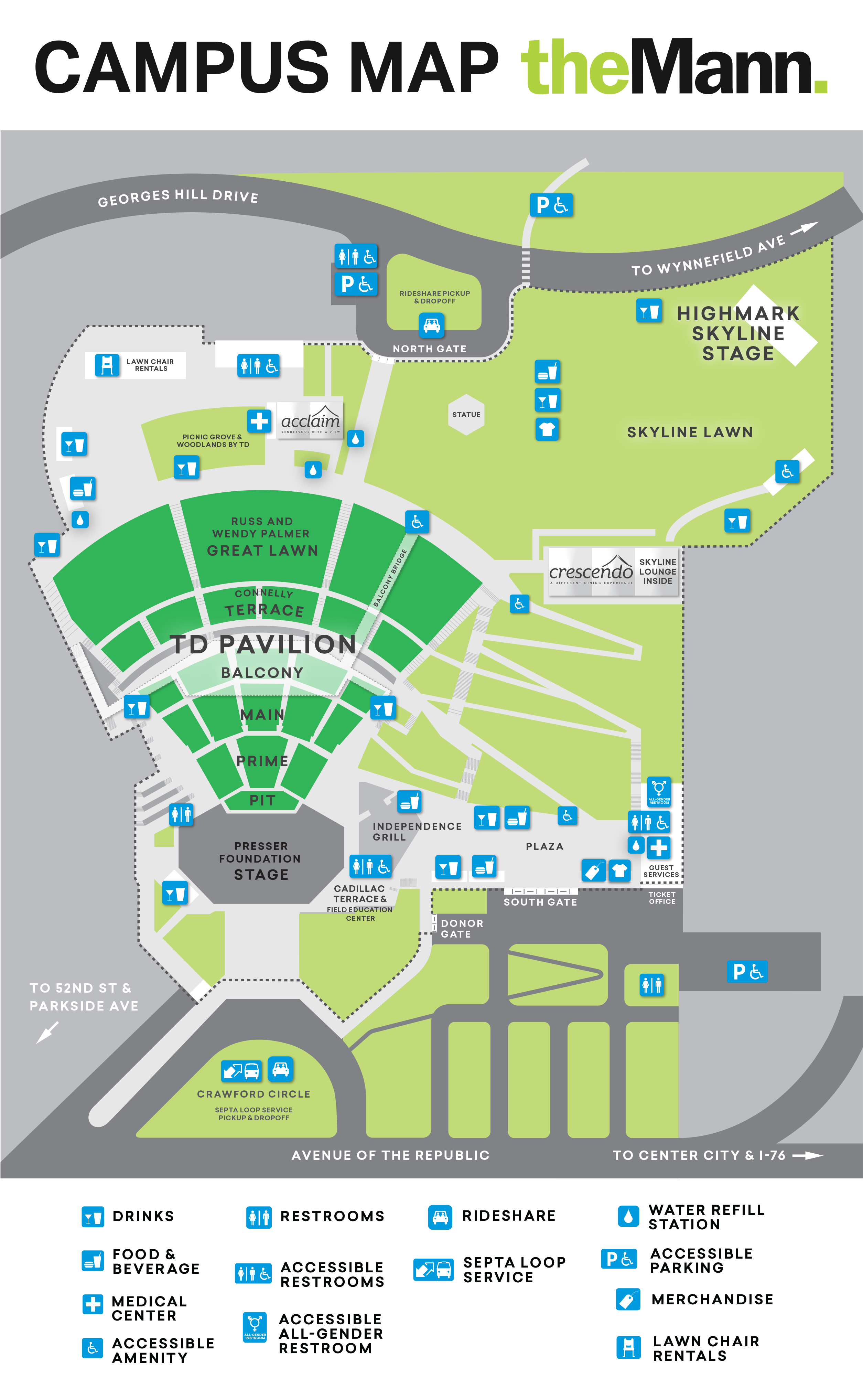 Mann Campus Map