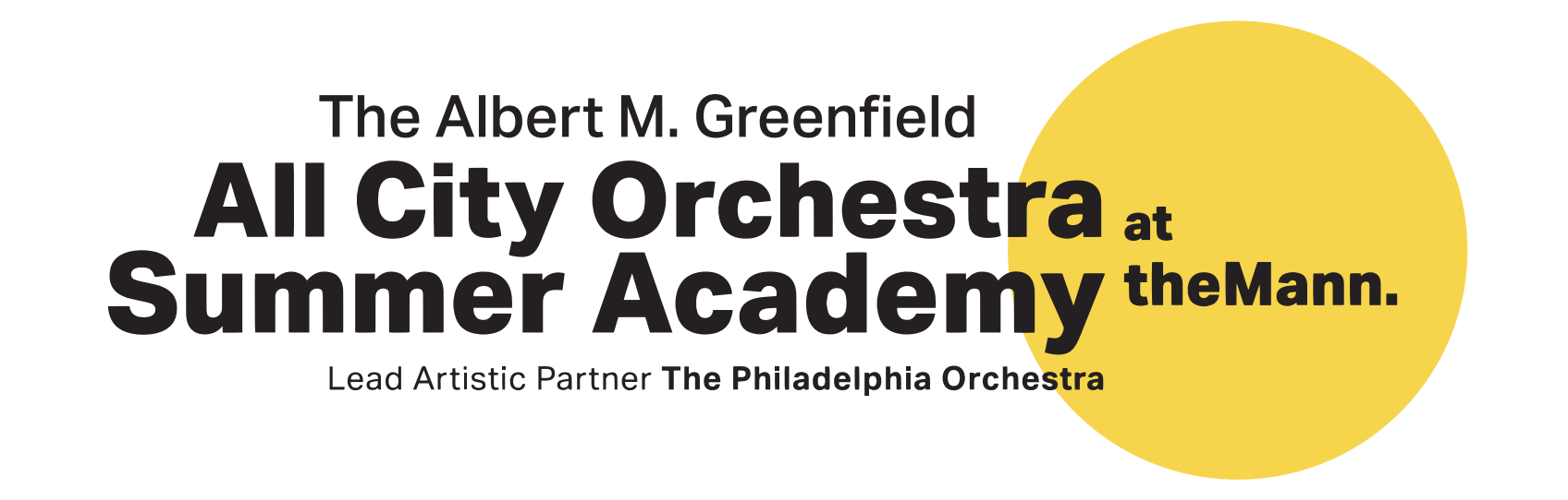 The Albert M. Greenfield All City Orchestra Summer Academy Logo