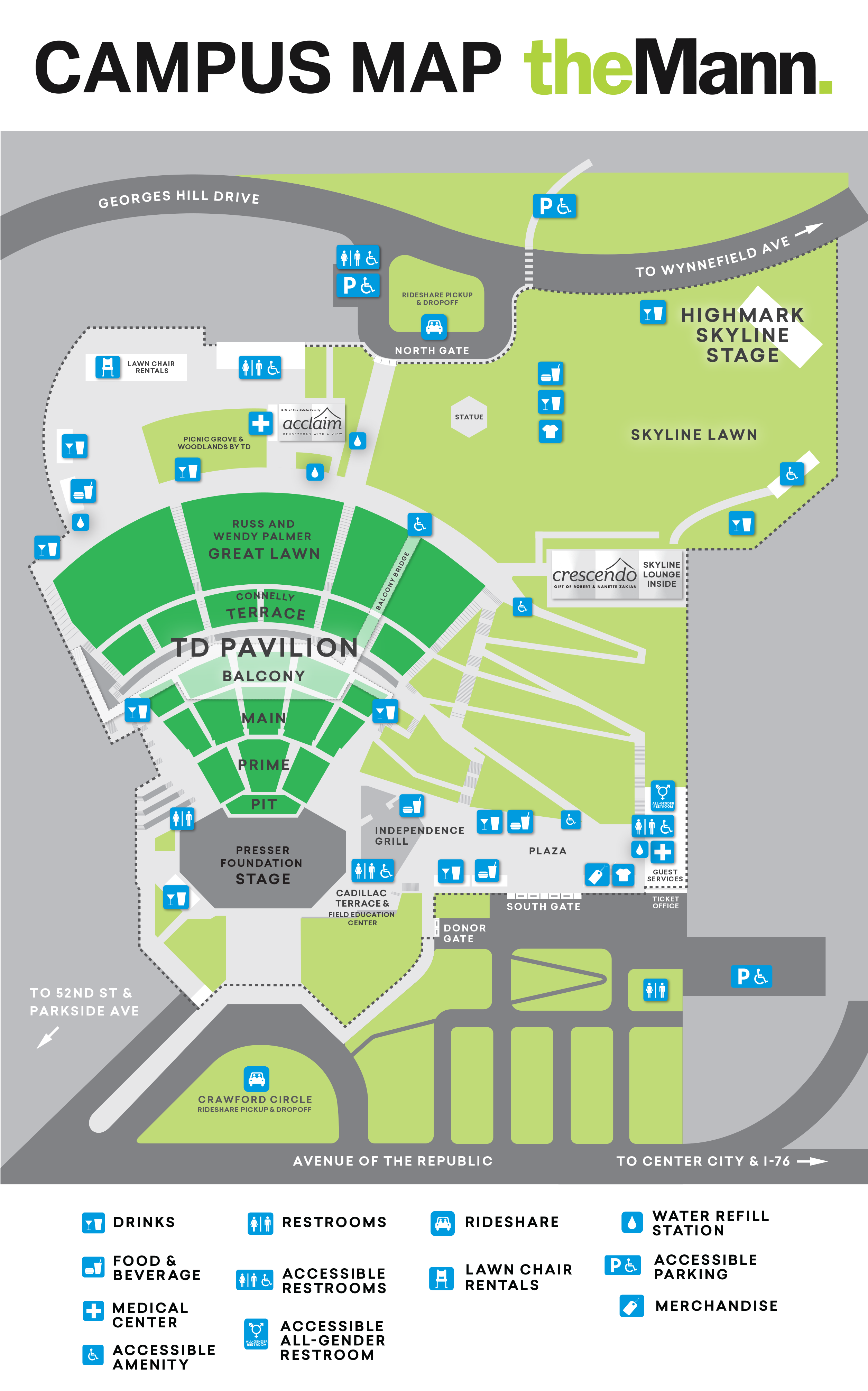 Mann Campus Map