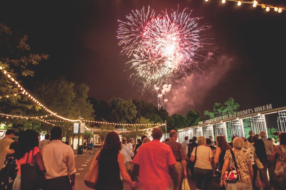 Fireworks on the Plaza