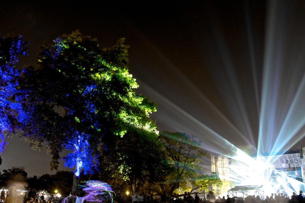 Skyline Stage at night