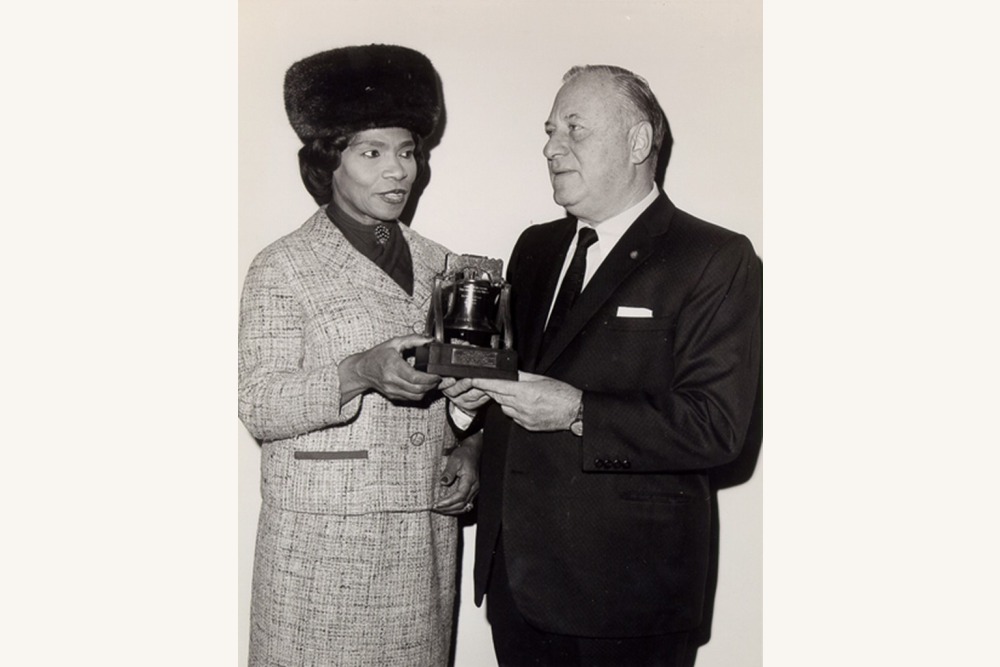 Marian Anderson and Frederic Mann in 1965
