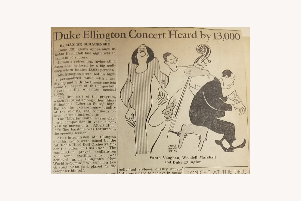 Duke Ellington Philadelphia Bulletin