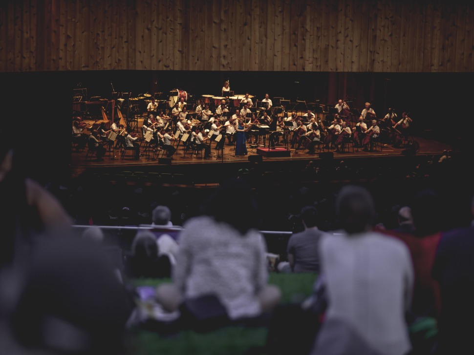 The Philadelphia Orchestra performing at the Mann.
