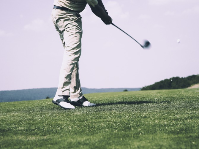 golf tournament stock photo