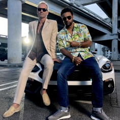 Sting and Shaggy Press Photo