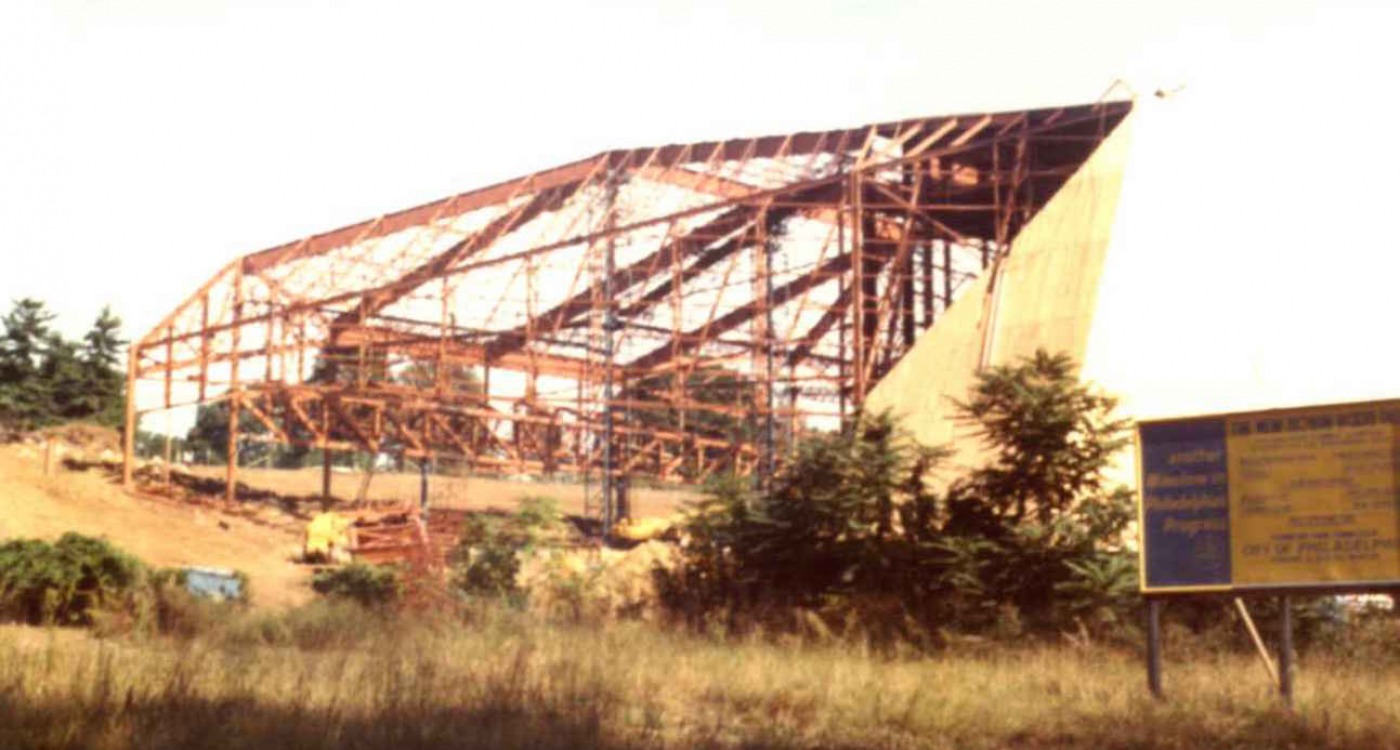 Mann Center being built