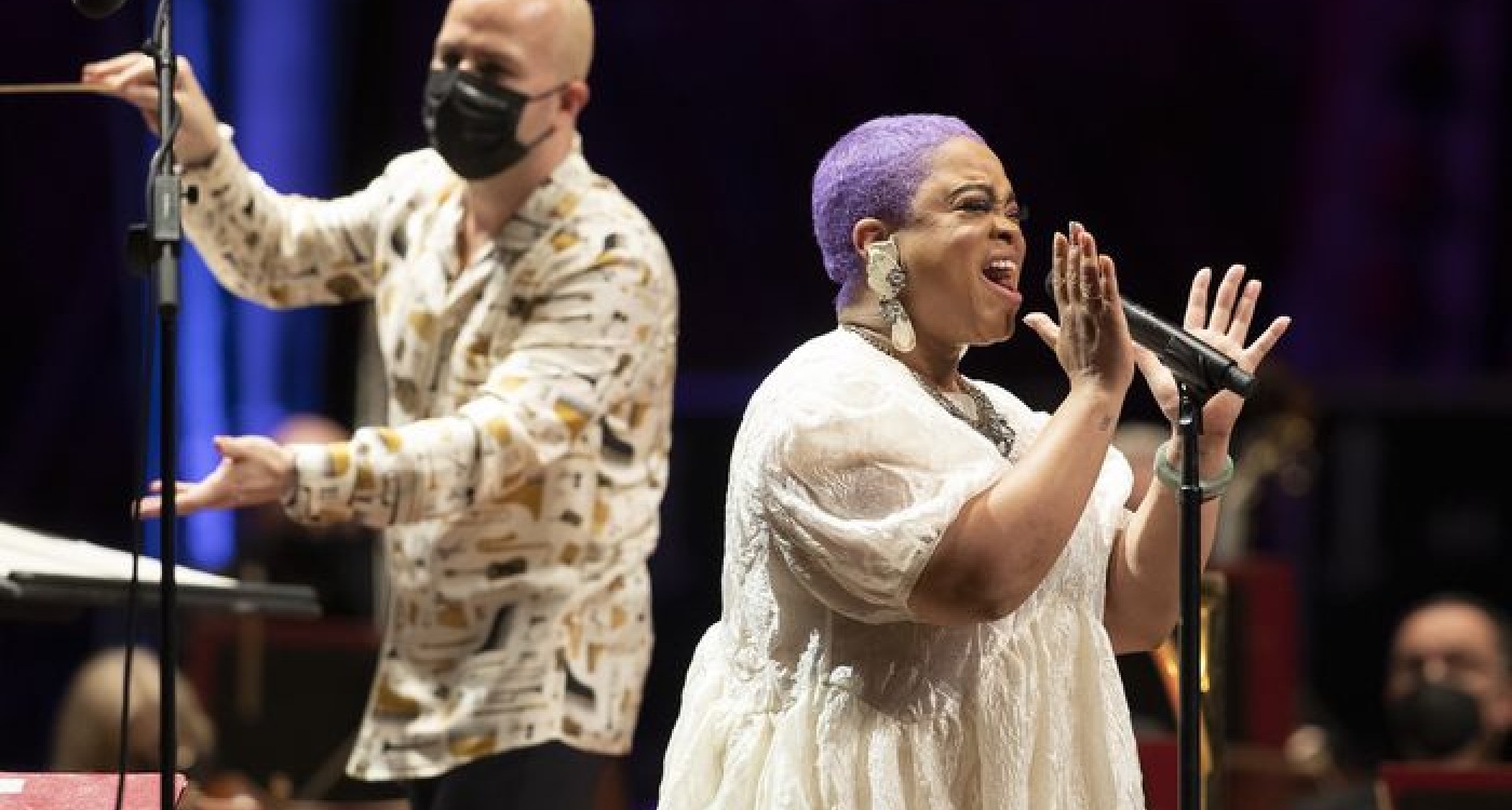 Vocalist Laurin Talese and Philadelphia Orchestra music director Yannick Nézet-Seguin