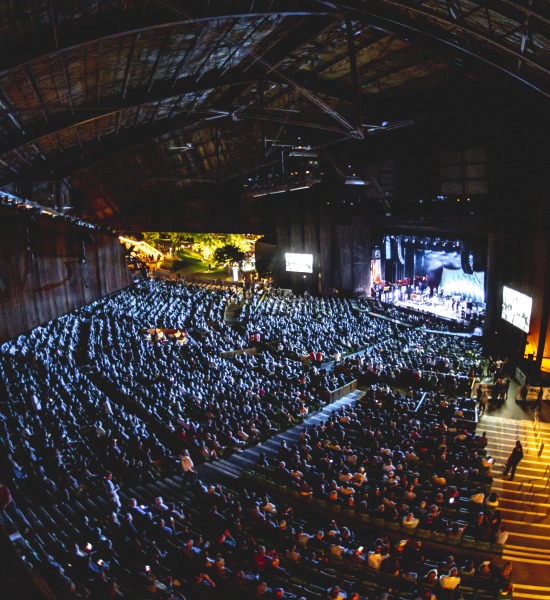 Crowd in the TD Pavilion at the Mann