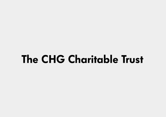 chg charitable trust black logo
